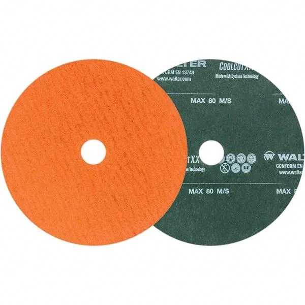 WALTER Surface Technologies - 6" Diam 7/8" Hole 120 Grit Fiber Disc - Ceramic