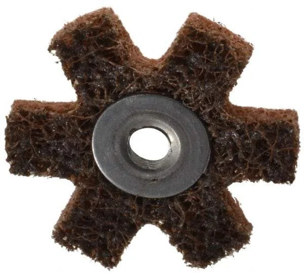 3M - 1-1/2" Diam Nonwoven Sanding Star - Coarse Grade, Eyelet, 24,000 RPM