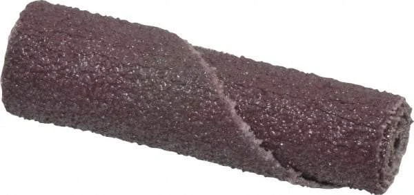 Standard Abrasives - 1/4" Max Roll Diam x 1" OAL, 240 Grit Aluminum Oxide Straight Cartridge Roll - 1/8" Pilot Hole Diam, Very Fine Grade