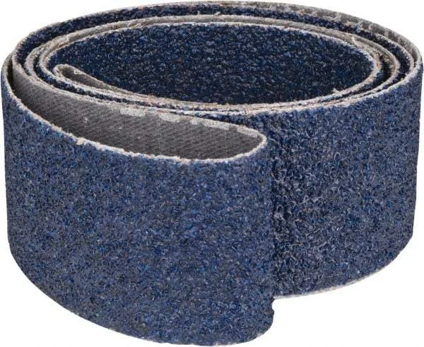 Norton - 1-1/2" Wide x 60" OAL, 36 Grit, Zirconia Alumina Abrasive Belt - Zirconia Alumina, Very Coarse, Coated, Y Weighted Cloth Backing, Dry, Series R821