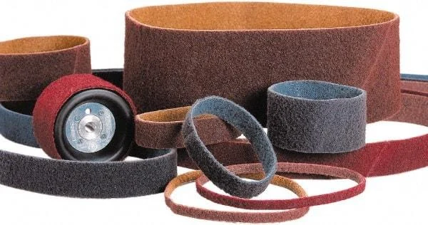 Standard Abrasives - 1/2" Wide x 18" OAL, 240 Norax Grit, Aluminum Oxide Abrasive Belt - Aluminum Oxide, Very Fine, Nonwoven