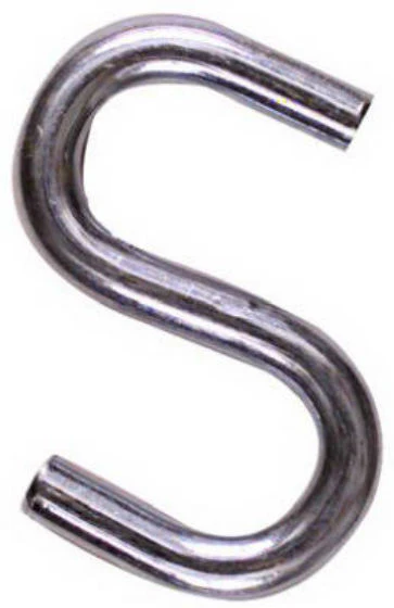 National Hardware N121-715 Heavy Open S Hook, 2-1/2", Zinc Plated