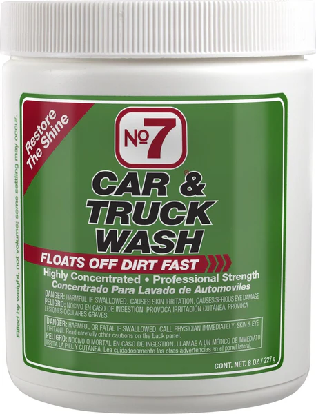 NO7 16140 Car & Truck Wash Powder, 8 Oz, Concentrate