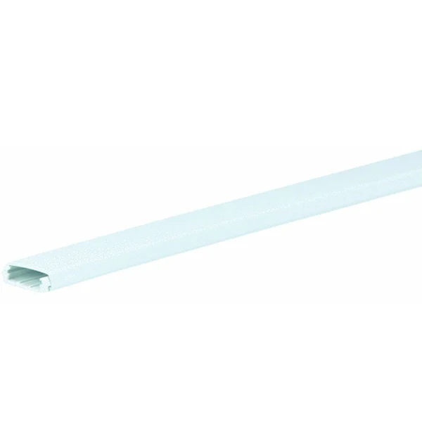 Wiremold NMW1 Nonmetallic Raceway Wire Channel, Plastic, 5', White