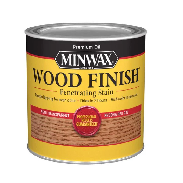 Minwax 222204444 Semi-Transparent Sedona Red Oil-Based Penetrating Wo