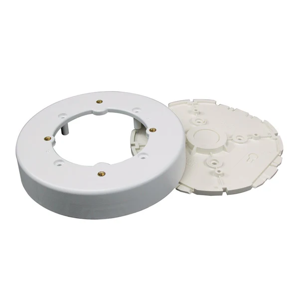 Wiremold NMW4 Raceway Circular Fixture Box, Plastic, White