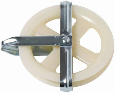 Wellington 7085 Plastic Clothesline Pulley with Zinc Finish Bracket, 4