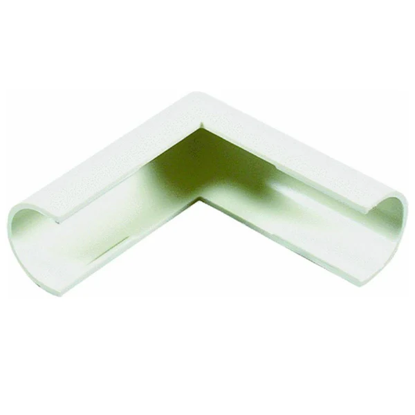 Wiremold C18 CordMate Outside Elbow Cord Cover, Plastic, White