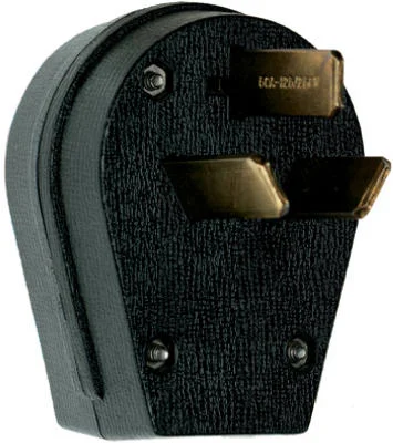 Pass & Seymour Miscellaneous Angled Plug, Black