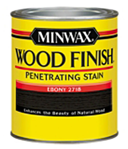 Minwax 227184444 Wood Finish™ Penetrating Wood Stain, Ebony (2718), 1