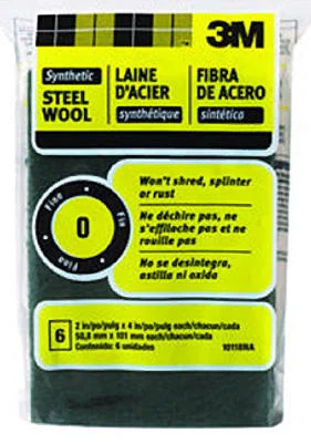 3M 10118 Synthetic Steel Wool Pad, #0 Fine