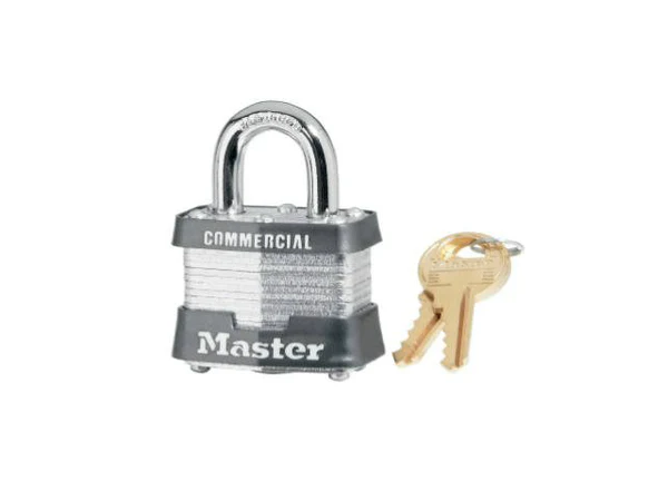 Master Lock 3KA-3217 Laminated Steel Padlock, 1-1/2", Keyed Alike #321