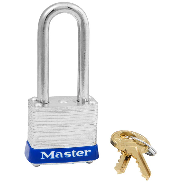 MasterLock 7KALF-P812 Laminated Steel Pin Tumbler Padlock, 1.5" Shackl