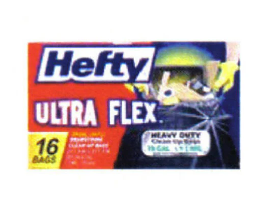 Hefty E8-3915 Ultra Flex Drawstring Clean Up Bag, 39 Gallon, Black, 2