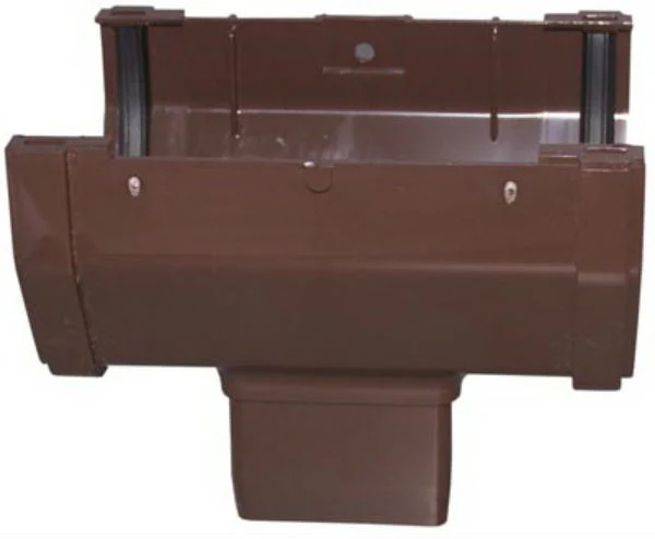 Genova RB104 Vinyl Gutter Drop Outlet, Brown
