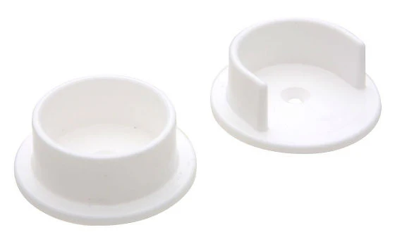 National Hardware N154-559 Plastic Pole Socket Set, White