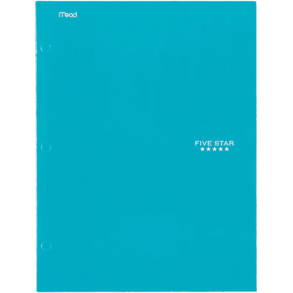 Five Star 33106 Four-Pocket Laminated Portfolio Paper Folder, Assorte