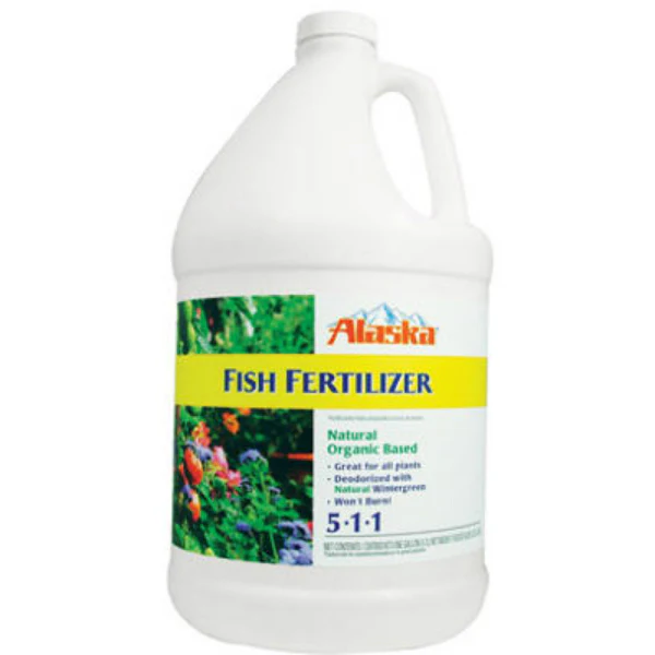 Alaska 100099249 Fish Emulsion Fertilizer Concentrate, 1-Gallon, 5-1-