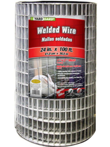 YardGard 309222A Galvanized Welded Wire Fence, 14-Gauge, 24" x 100'
