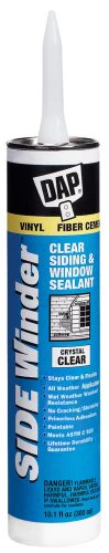 Dap 00816 Side Winder Crystal Clear Siding & Window Sealant, 10.1 Oz