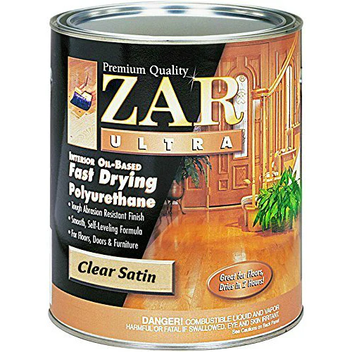 ZAR 32912 Ultra Interior Oil Based Fast Drying Polyurethane, Satin, 1