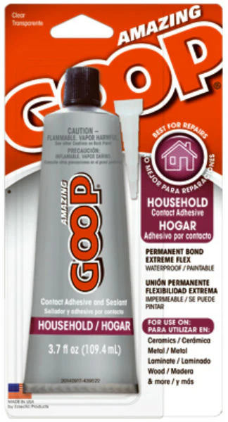 Amazing GOOP 130011 Household Hogar Contact Adhesive & Sealant, 3.7 O