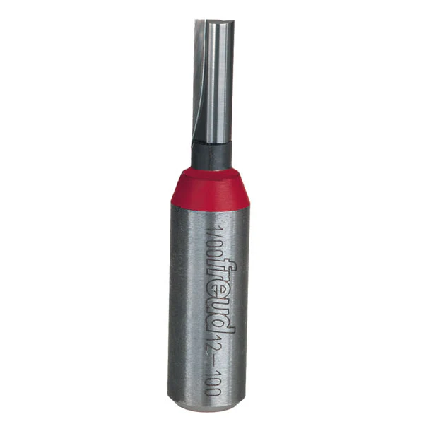 Freud 12-100 Double Flute Straight Router Bit, 1/4" Dia. x 3/4"