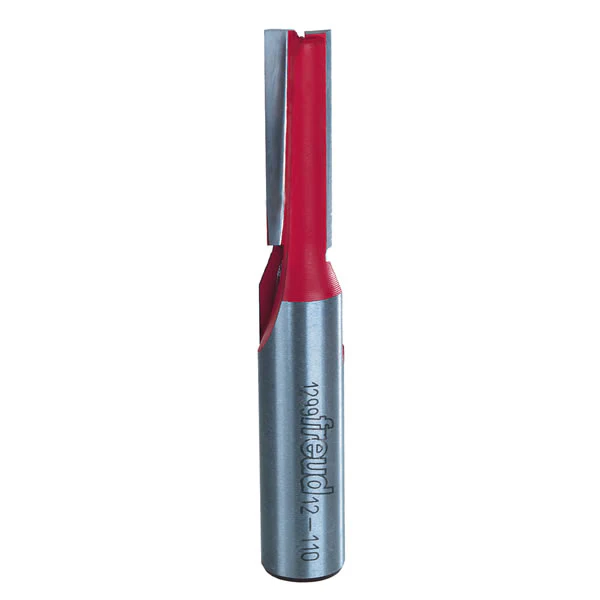Freud 12-110 Double Flute Straight Router Bit, 3/8" Dia. x 1-1/4"