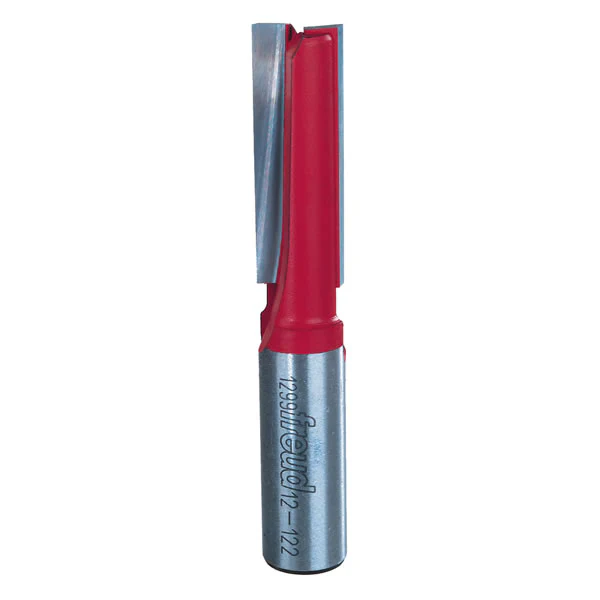 Freud 12-122 Double Flute Carbide Straight Router Bit, 1/2" Dia. x 1-1