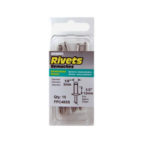 Surebonder FPC48SS Long Stainless Steel Rivet, 1/8" Dia., 15-Pack