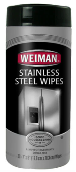 Weiman 92 Stainless Steel Wipes, 30-Count