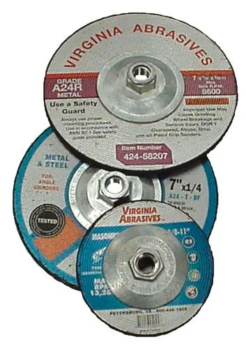 Virginia Abrasives 424-59005 Concrete Grinding Wheel with Hub, 4.5" x