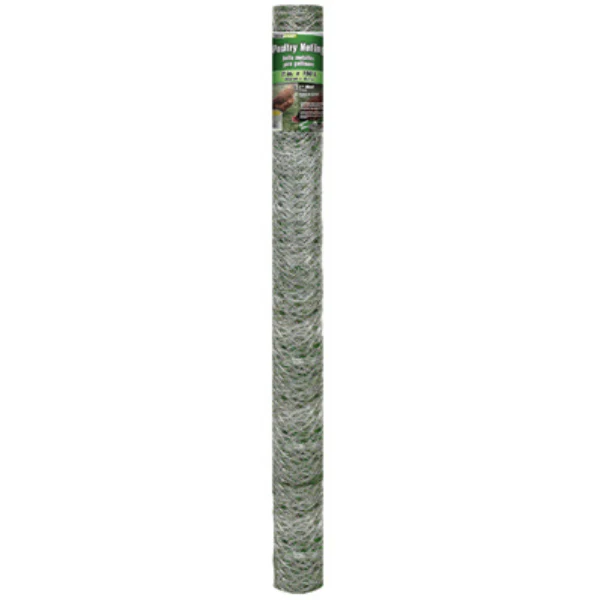 YardGard 308498B Galvanized Poultry Netting, 20-Gauge, 2" Mesh, 72" x