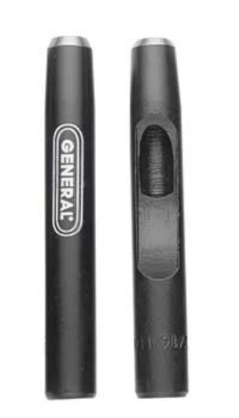 General Tools 1280M Hollow Steel Punch For Punching Holes, 1/2", Forge