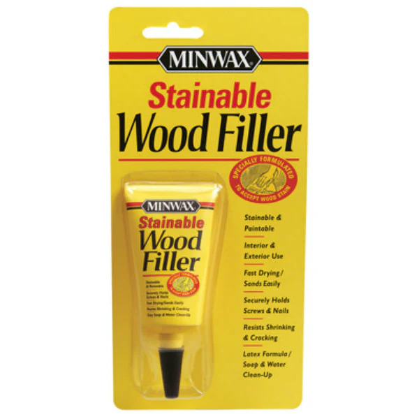 Minwax 42851 Stainable & Paintable Wood Filler, 1 Oz
