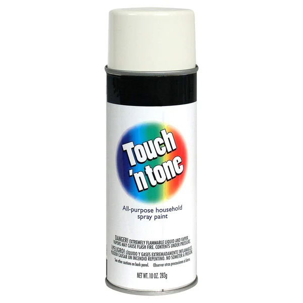 Touch N' Tone 55274830 Multi-Purpose Spray Paint, 10 Oz, Gloss White