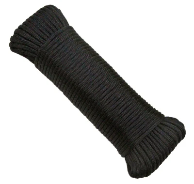 Wellington Nylon Paracord 5/32" x 100', 550 Military Grade, Black