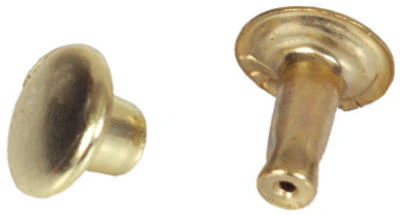 Hillman Fasteners 8004 Large Speedy Rivets, Brass Plated, 12-Sets