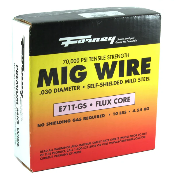 Forney 42301 Flux Core Mild Steel E71T-GS MIG Welding Wire, 0.030" Dia