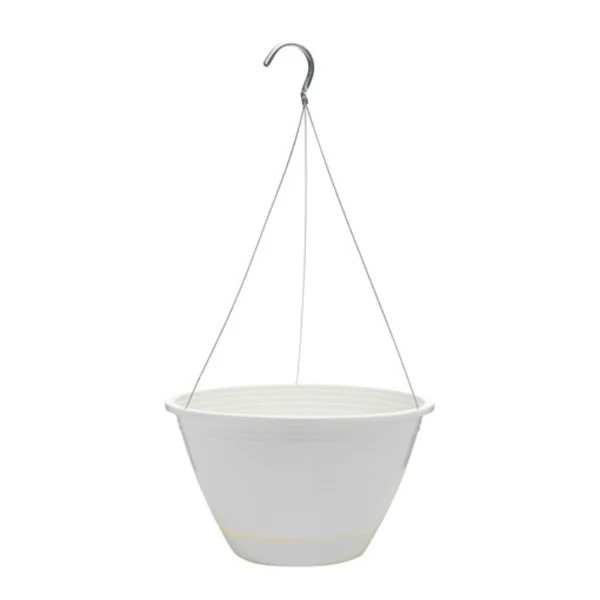 Southern Patio EE1025WH Promotional Hanging Basket, 10", White