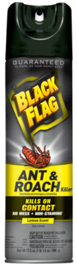 Black Flag HG-11034 Aerosol Ant & Roach Killer, Lemon Scent, 17.5 Oz