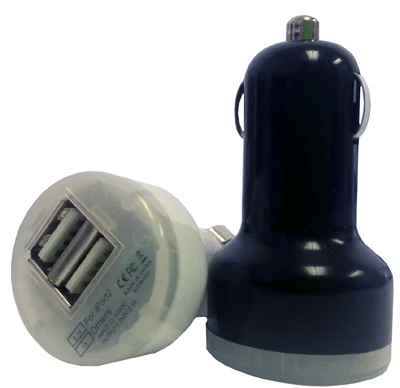 Aries CWP-2USB-DC Dual USB, 2.1A, Black & White