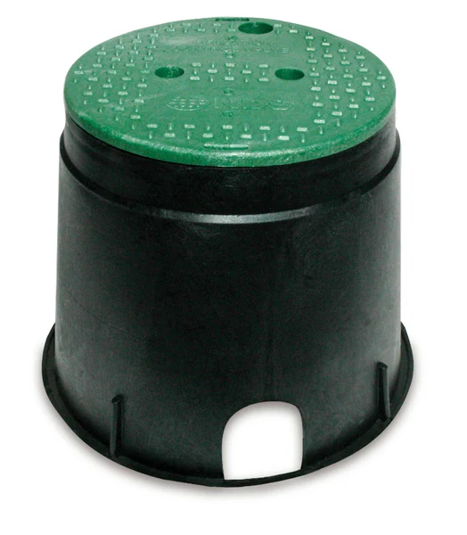 NDS 111BC Overlapping Irrigation Control Valve Box with Green Cover, 1