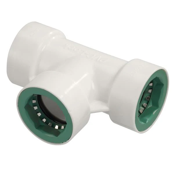 Orbit 34770 Push-On-Fitting PVC-Lock Tee, 3/4"