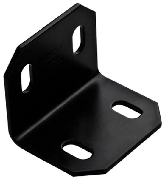 National Hardware N351-494 Square Corner Brace, Black, 3" x 2.4" x 1/