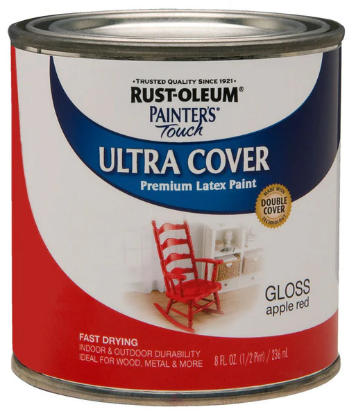 Rust-Oleum 1966-730 Painter’s Touch Premium Latex Paint, 1/2 Pt, App