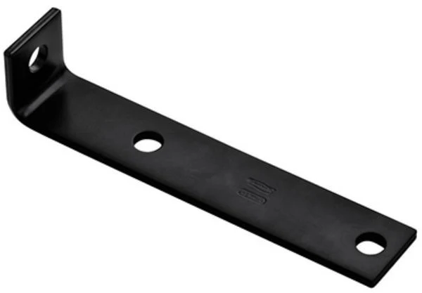 National Hardware N351-480 Offset Leg Corner Brace, Black, 7.5"