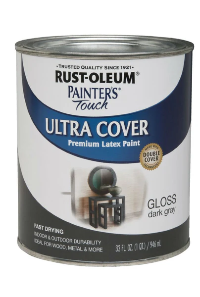Rust-Oleum 1986-502 Painter’s Touch Premium Gloss Latex Paint, 1 Qt,