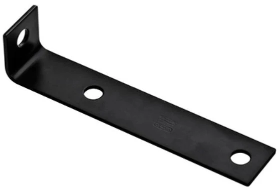 National Hardware N351-478 Offset Leg Corner Brace, Black, 7.5"