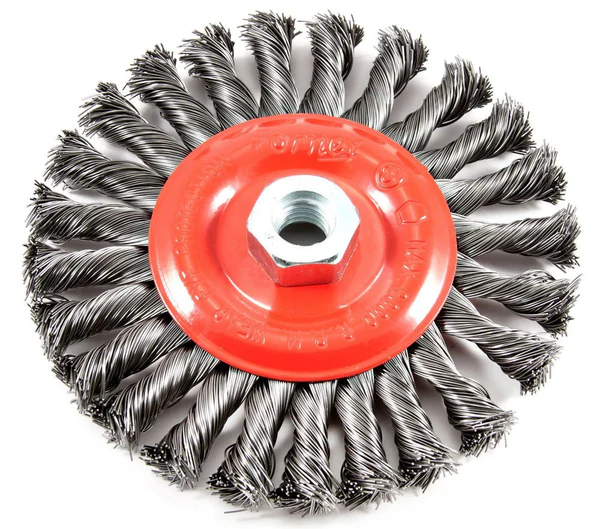 Forney 72758 Coarse Twist Knot Wire Wheel Brush, 6" x 0.012" Wire, 5/8